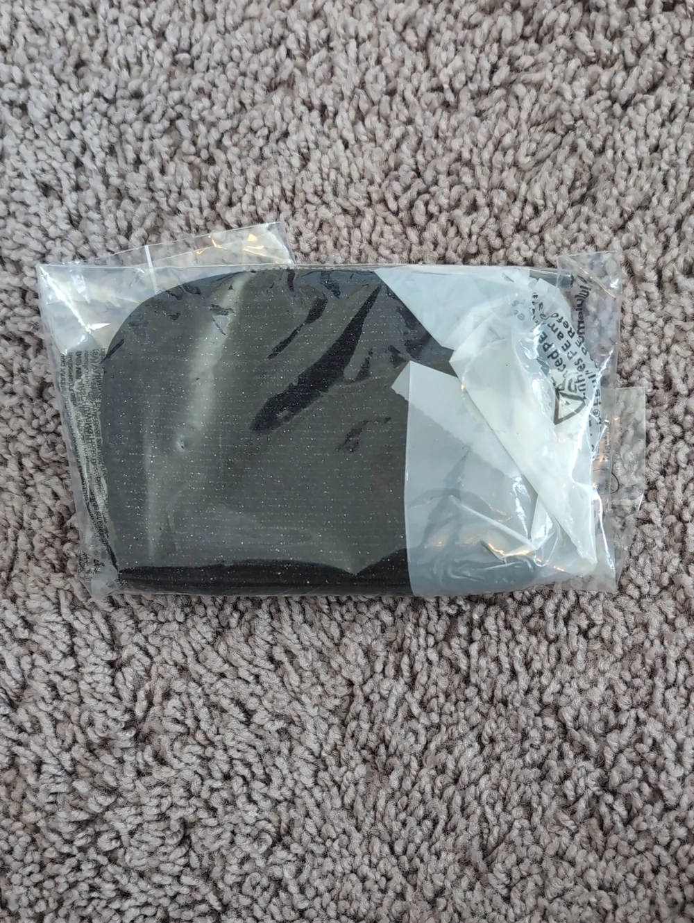 lululemon athletica Black Glitter Clippable Card Pouch with Ring